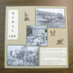 When working with historical photos or any photos for that matter, photos should always be the focal point (not the accessories)!