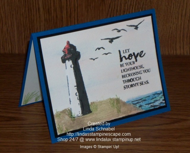 Let Hope Be Your Lighthouse Card … | Linda's Stampin' Escape