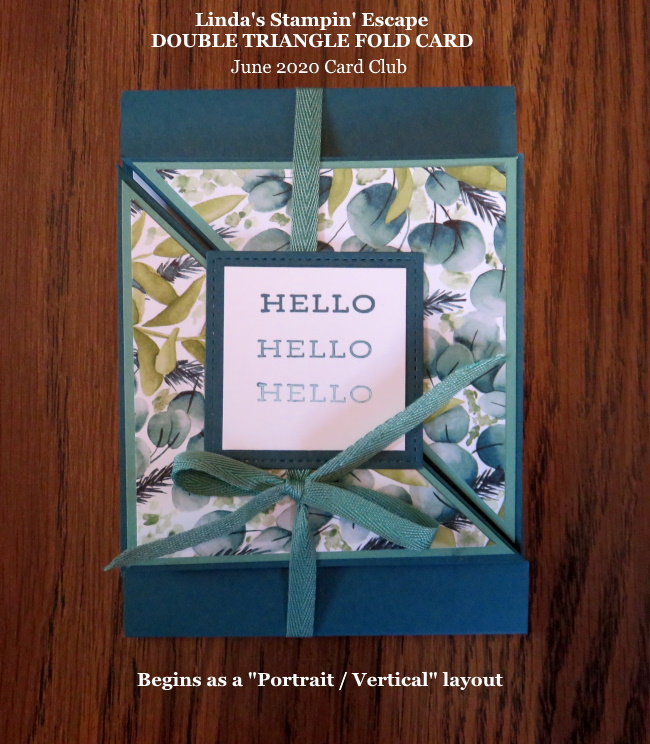 Double Triangle Fun Fold with a Twist! | Linda's Stampin' Escape